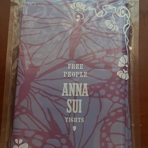 Free people Anna Sui purple monarch tights